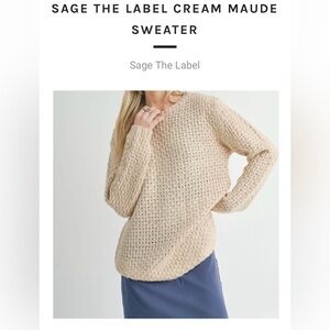 NWT Sage the Label Maude Sweater